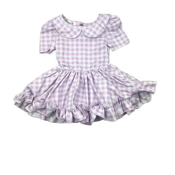 Girlhood by Little Stocking Co Other - Girlhood by Little Stocking Co. Purple Gingham Dress